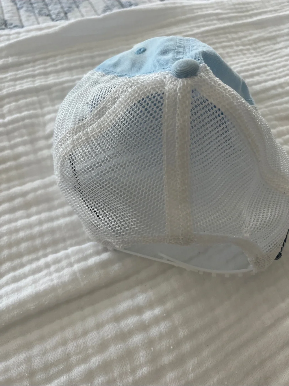 Salt Life Light Blue and White Trucker Hat with Patch